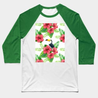 Toucan and tropical bouquet Baseball T-Shirt